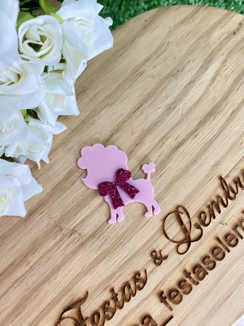 Aplique Poodle Barbie - 4cm