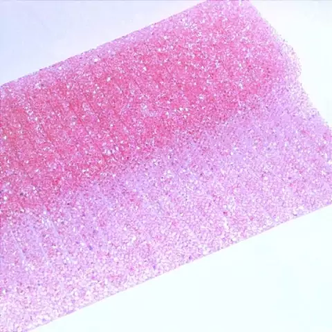 MICRO MANTA STRASS 1X40CM ROSA CLARO UNID