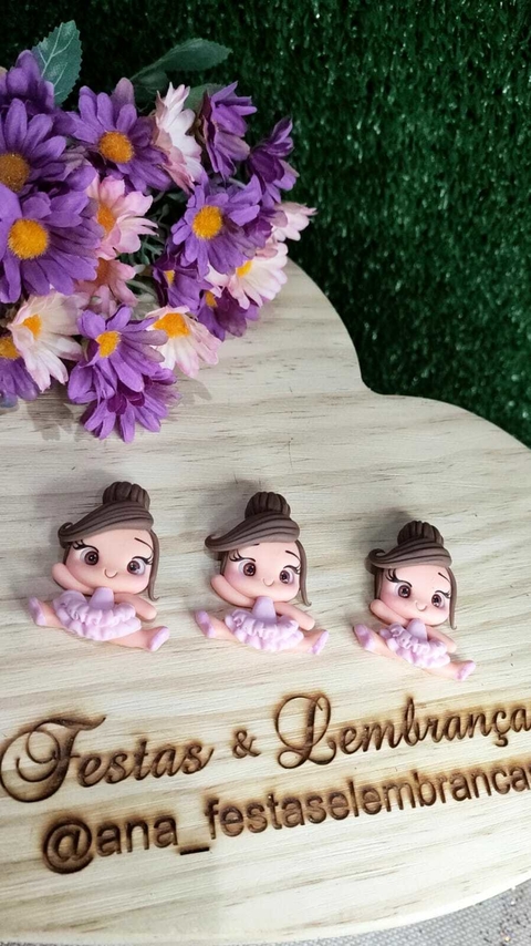 Aplique Biscuit Bailarina 5cm