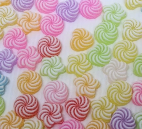 Aplique Jujuba resina | para Laços , pulseiras , cordão | artesanato em geral | festa confeitaria docinho contém 5 unidades sortidas