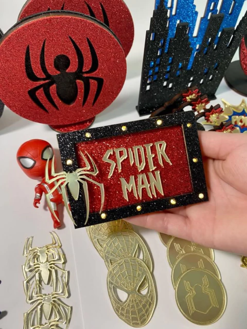 Porta Chocolate SPIDER MAN (para led)