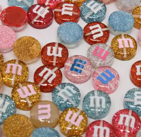 Entremeio Colorido M&M brilhoso