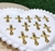 APLIQUE MINI CRUCIFIXO DOURADO - 5 unidades - comprar online