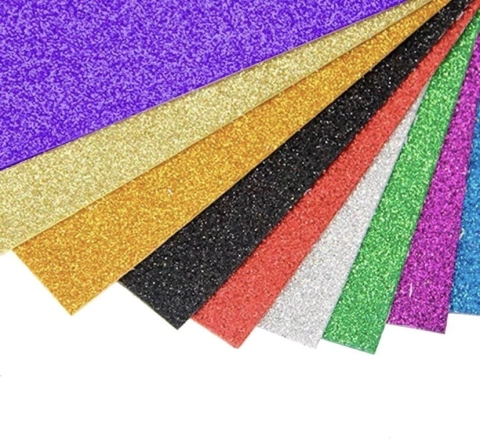 FOLHA DE EVA COM GLITTER 40X48cm