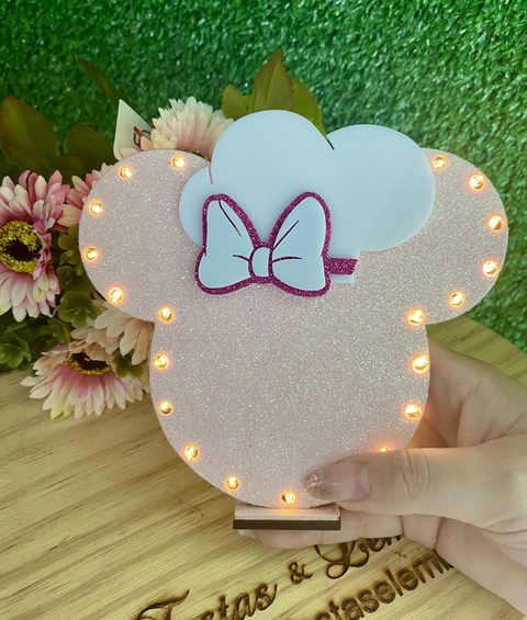 Plano de Fundo Cabeça Minnie 13cm (para uso de led)