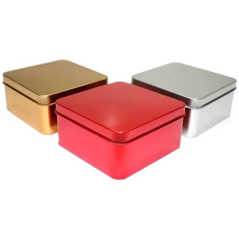 Latinha Metal Quadrada - 6,5 x 4cm