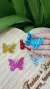 Borboleta Glitter Papel (10 unidades)