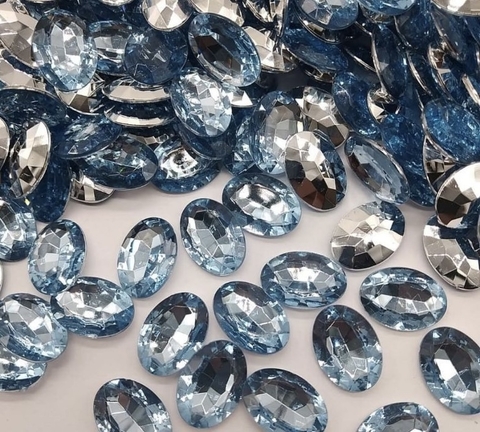 Chaton Oval 13x18mm - Azul BB - Base Irregular - comprar online