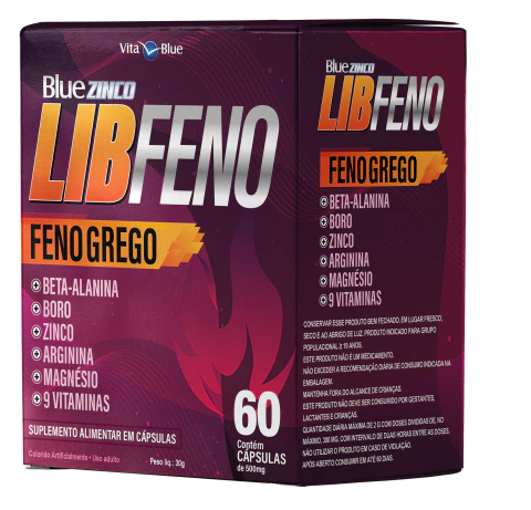 Lib Feno - Feno Grego - Estimulante Feminino com 60 cápsulas