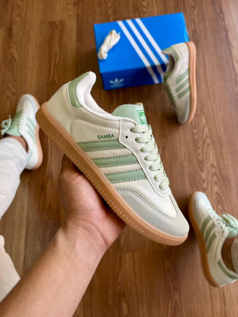 Adidas Samba Off White Verde. - comprar online