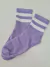 MEDIAS OLD SCHOOL CORTA (Lila c/rayas blancas) - comprar online
