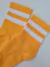 MEDIAS OLD SCHOOL CORTA ( Amarillo c/rayas blancas) - comprar online