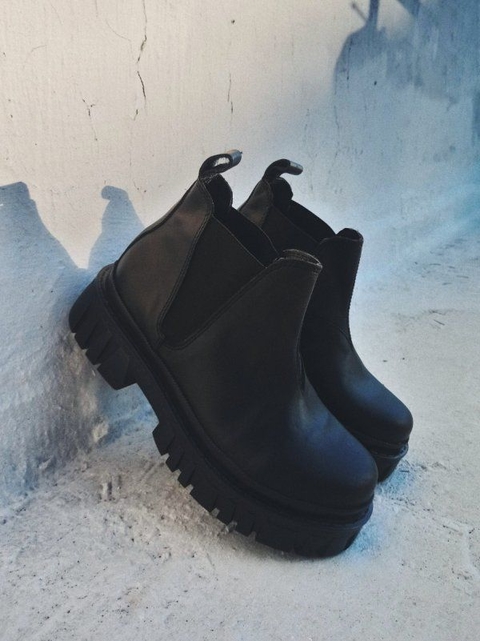 LEATHER ANKLE COMBAT BOOTS
