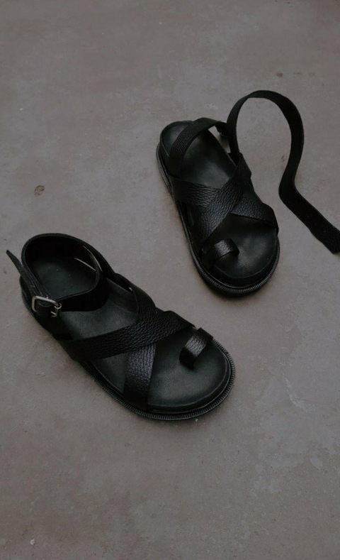 LEATHER BOWIE SANDALS