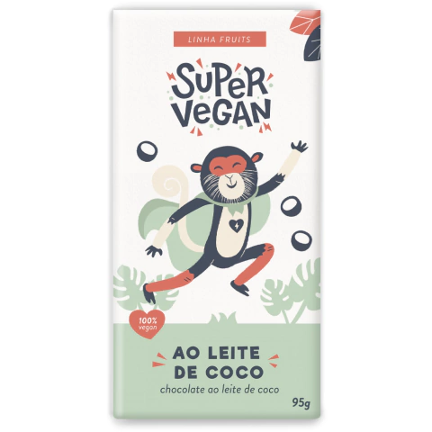 Barra de chocolate - Ao Leite de Coco - 95g