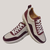 Zapatillas SIMONA blancas con detalles bordo y cordones blancos