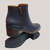 Botas de cuero vacuno en color azul con suela de goma para dama. Desde el número 36 al 40