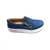 Tênis Slipper Flatform em Jeans Azul Italeoni