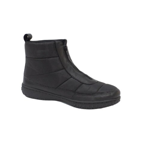 Abotinado Couro Cano em Nylon e Ziper Italeoni