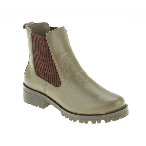 Bota cano baixo com elástico lateral e solado em PU 3,5 cm