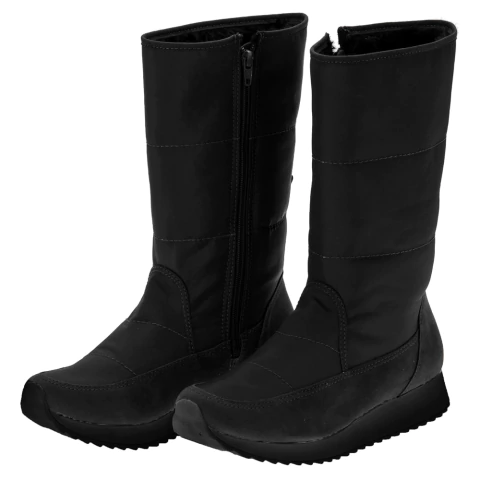 Bota Cano Médio em Camurça e Nylon Forrada Italeoni