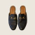 Mule Princetown Horsebit Preta - Gucci - comprar online