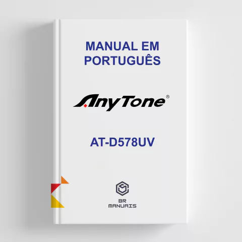 Manual de Instruções Anytone AT-D578UV em Português