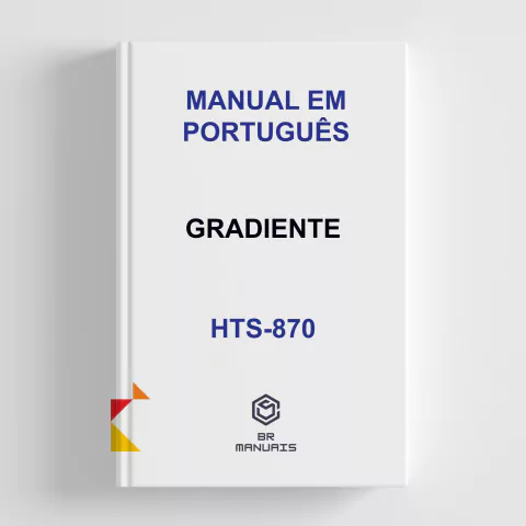 Manual de Instruções GRADIENTE HTS-870 em Português