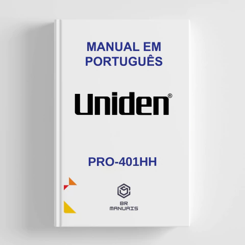 Manual em Português UNIDEN PRO-401HH - comprar online