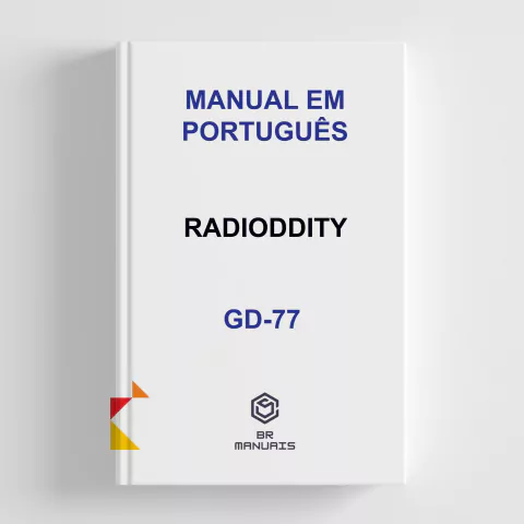 Manual de Instruções RADIODDITY GD-77 em Português