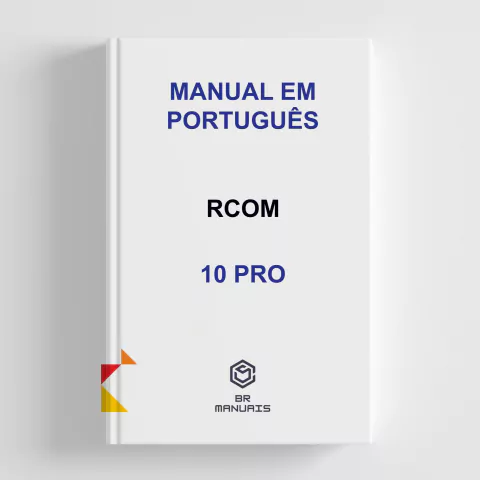 Manual de Instruções RCOM 10 PRO em Português