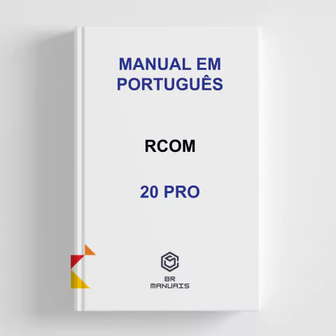 Manual de Instruções RCOM 20 PRO em Português