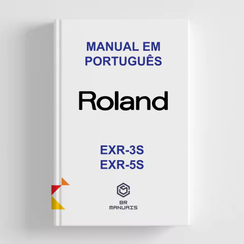 Manual de Instruções ROLAND EXR-5S, EXR-3S em Português