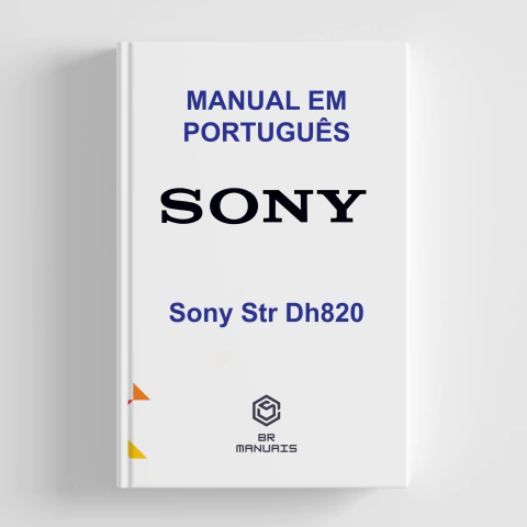 Manual de Instruções SONY - Sony Str Dh820 em Português