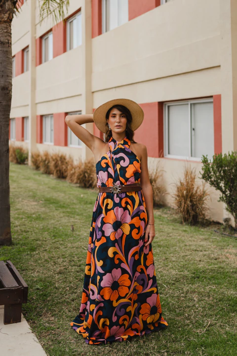 Vestido BULGARIA halter - comprar online