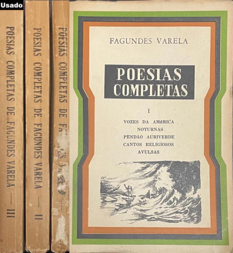 Fagundes Varela - Poesias Completas - 3 Volumes