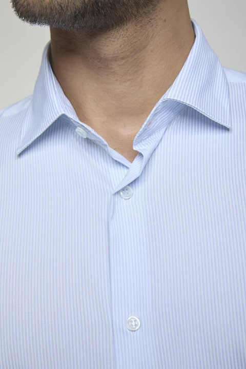 Camisa Vestir Slim Fit Rayas Ang - comprar online