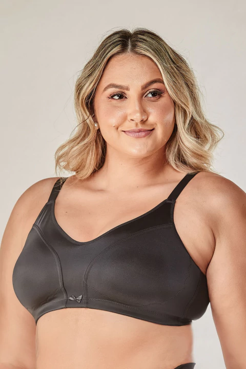 Sutiã de Sustentação Sem Bojo Em Cetinete - Vi Lingerie