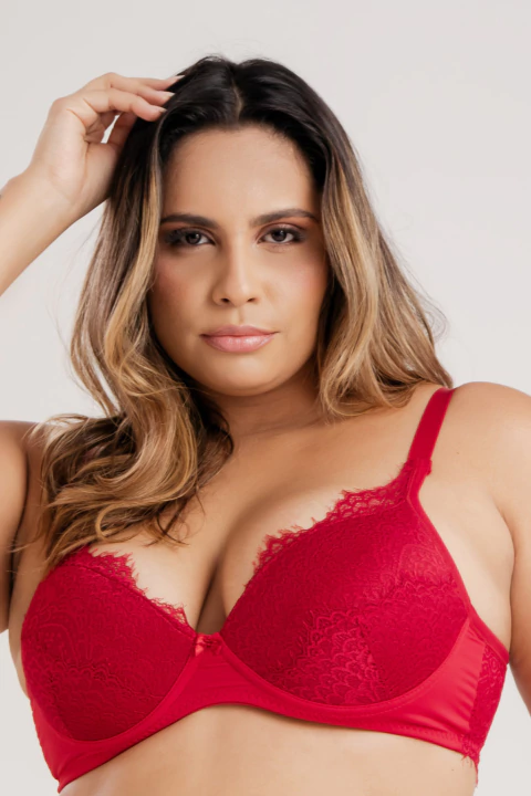 Sutiã Plus Com Renda - Vi Lingerie