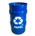 LIXEIRA METALICA TAMBOR RECICLAGEM PAPEL TONEL 50LT
