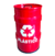 LIXEIRA METALICA TAMBOR RECICLAGEM PLASTICO TONEL 50LT