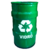 LIXEIRA METALICA TAMBOR RECICLAGEM VIDRO TONEL 50LT