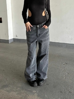 wide leg over gris