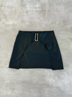 pollera ecocuero con aro