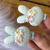 Parzinho Mini Hair Clip Coelho Bordado - comprar online