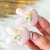 Parzinho Mini Hair Clip Coelho Bordado