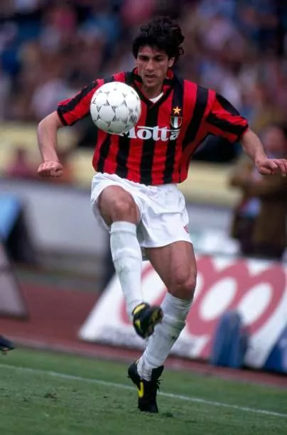 Camisa Roma Milan II 93/94 Torcedor Lotto Masculina - Preto e Branco