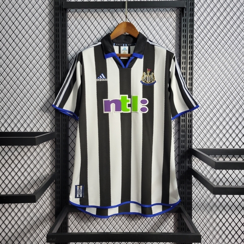 Camisa Newcastle United I Retrô 00/01 Torcedor Nike Masculina - Preto e Branco