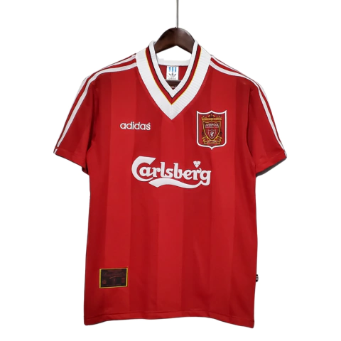 Camisa Retrô Liverpool Home 1995-96 Torcedor Adidas Masculina - Vermelha