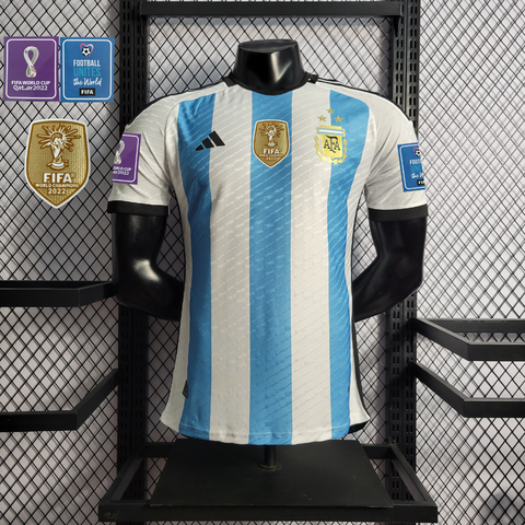 Camisa Seleção Argentina I 22/23 Jogador Adidas Masculina - Azul e Branco